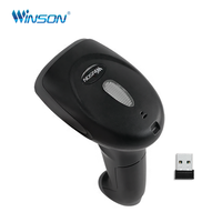 Lecteur de codes-barres sans fil 2D QR Code compatible avec Windows, Mac, Android, Linux, PC, POS, scanner de codes-barres sans fil 2.4G