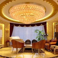 Lustre de hall d'hôtel personnalisé, luminaires de luxe, or, grande boule de cristal, luminaires de plafond pour salon
