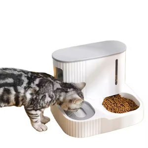 Large Capacity Automatic Ceramic Pet Bowl Eco-Friendly Plastic <strong>Cat</strong> Feeder and Water Dispenser for <strong>Cats</strong> and Dogs Pet Supplies - Product Image 2