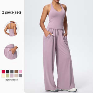 Conjunto de Yoga para Mujer, Tallas Grandes, Transpirable, Ropa Deportiva para Gimnasio, Venta al Por Mayor, Ropa Deportiva Activa para Entrenamiento - Product Image 1