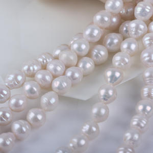 Cadena de Perlas de Arroz de Agua Dulce Natural de Zhuji, 18 cm, 12-13 mm, Perlas Sueltas Cortas para Bisutería, Accesorios de Bricolaje, Venta al por Mayor - Product Image 3