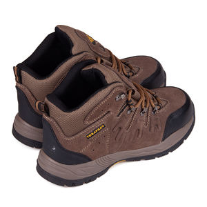 Bottes <span class=keywords><strong>de</strong></span> randonnée mi-montantes pour hommes, norme européenne, haute sécurité, avec embout en acier anti-écrasement, protection des pieds, tige en daim, <span class=keywords><strong>chaussures</strong></span> <span class=keywords><strong>de</strong></span> sécurité - Product Image 6