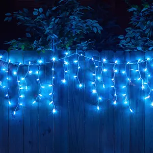 Hot Selling Factory Direct Wholesale Replaceable Outdoor UL CSA Mini Icicle Curtain Lights For Christmas Holiday Decorative