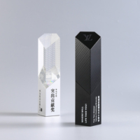 Atmosphère simple cristal verre alliage d'aluminium acrylique trophée logo personnalisé adapté société de technologie pétrolière prix annuels mémorial