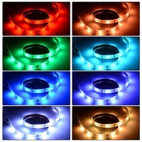 Bande lumineuse Led multicolore avec télécommande, étanche, pour l'arrière de la télévision, rvb, 24 touches, 5v, Smd 5050