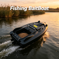 Perahu Umpan Ikan RichNest GPS 500m Remote Control Kapasitas 2kg Bahan ABS Kembali Otomatis untuk Memancing Ikan Mas