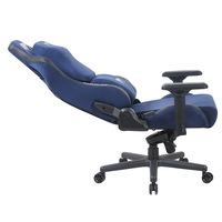 Chaise de jeu professionnelle pour adultes de grande taille, Pro 4D, confort à 180 degrés, durable, tissu de luxe bleu nuit