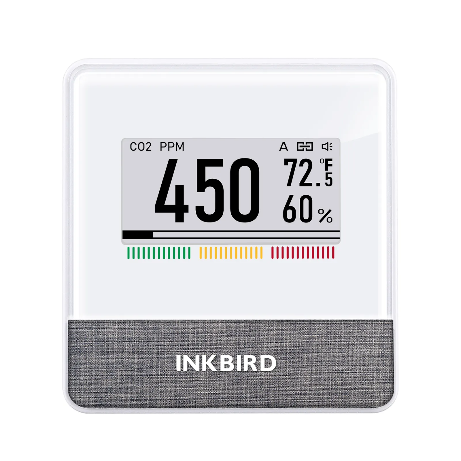 حبر INKBIRD شاشة CO2 4 في 1 درجة حرارة الرطوبة ضغط الهواء مع سن زرقاء E m تحكم تطبيق نطاق لاسلكي