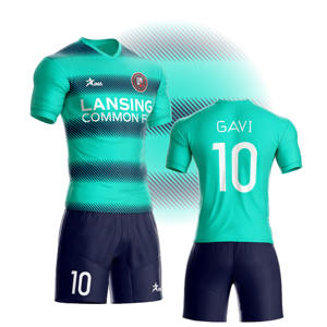 Tessuto Jacquard personalizzato di alta qualità abbigliamento calcio tuta calcio trasferimento di calore sublimazione stampa digitale personalizzabile 100% - Product Image 2