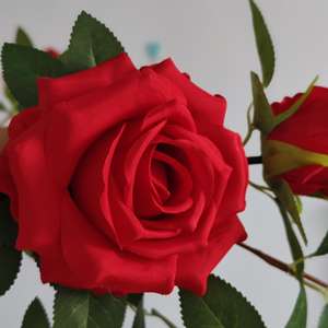 Rose artificielle vigne fleurs de soie pour climatiseur tuyau couverture décoration <span class=keywords><strong>salon</strong></span> <span class=keywords><strong>plafond</strong></span> décor à la maison - Product Image 4