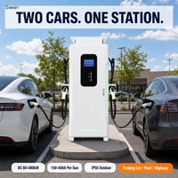 Chargeur EV DC multi-protocoles 240 kW, 2 pistolets, écran tactile 7 pouces, éclairage LED, GBT CCS2, RFID intelligent, chargeur rapide EV intérieur/extérieur