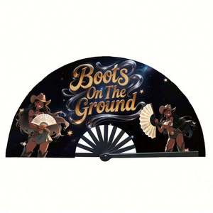 Abanico de Mano de Plástico Pintado Ecológico al por Mayor - Product Image 3