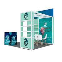Kit de structure d'exposition de stand en aluminium modulaire personnalisable de 2024 Offre Spéciale présentoir de salon commercial polyvalent salle d'exposition personnalisable