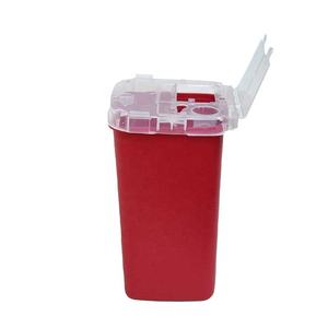 Contenedor de objetos punzantes de eliminación de 1 cuarto de galón a precio de fábrica con tapa abatible <span class=keywords><strong>para</strong></span> diabéticos <span class=keywords><strong>para</strong></span> aguja y <span class=keywords><strong>jeringa</strong></span> de riesgo biológico - Product Image 2