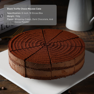 Échantillons Gratuits : Gâteau au Fromage Crémeux Faible en Gras au Chocolat et à la Truffe Noire, Surgelé - Product Image 1