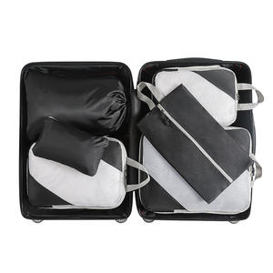 Custom Nylon Compression Packing <b>Cubes</b> High Quality <b>6</b> Pieces Travel Luggage Organizer Packing <b>Cubes</b> for Clothes - Product Image 4