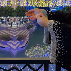 2025 vendita calda stile due pezzi musulmano donna abito <span class=keywords><strong>Abaya</strong></span> all'ingrosso cristallo diamante <span class=keywords><strong>Abaya</strong></span> musulmano <span class=keywords><strong>nero</strong></span> <span class=keywords><strong>Abaya</strong></span> con diamante - Product Image 3