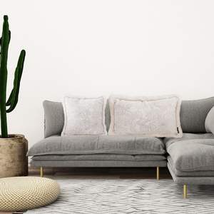 หมอนอิงลายดอกโบตั๋นผ้าแจ็คการ์ดฝรั่งเศสขนาด45ซม. ทำจากดอกไม้ฝรั่งเศสปลอกที่นั่งและปลอกหมอนหรูหรา - Product Image 5