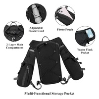 Sac à dos d'hydratation léger pour femmes et hommes, randonnée, ski, camping, cyclisme, course, avec poche à eau de 1,5 L