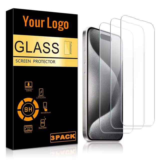 For iPhone 11 13 14 15 16 Plus Pro Max 3 Packs 9H Tempered Glass Ailun Amazons Screen Protector