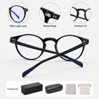 Lunettes à monture optique ronde TR90 classiques fabriquées à la main à des prix abordables lunettes d'ordinateur lunettes à lumière bleue pour hommes et femmes vente en gros