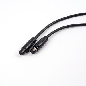 Fabrieksgroothandel Mini Microfoon Kabel <span class=keywords><strong>3</strong></span>-aderig Kannon Audio Verlengkabel Adapter 1m Lengte Model AU-003 - Product Image 5