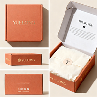 Boîtes d'expédition personnalisées en carton ondulé pour abonnement de soins de la peau de luxe, emballage cadeau floral, portables