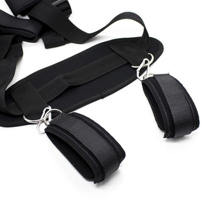 Commercio all'ingrosso erotico Sexy prodotti Split Open Leg M cintura in pelle con Eyemask Bdsm Sex Bed Bondage Set per donne uomo - Product Image 5