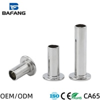 M2 M2.5 M3 M4 M5 M6 A2-70 304 Baja Tahan Karat Kepala Oval Setengah Tabung Kepala Bulat Pegangan Setengah Berongga GB873 Rivet