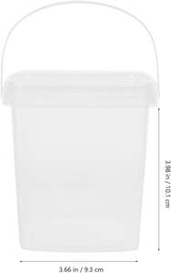 Seau en plastique vide sans BPA de 300 ml/500 ml/1 l/2 l/3 l/5 l avec couvercle, bocaux en PP étanches, récipient transparent avec couvercle pour le stockage en vrac des aliments - Product Image 4