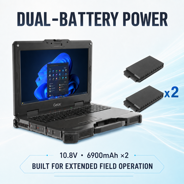 Getac X600 15.6 Inch Fully Rugged Laptop Intel Core I5 16GB RAM 512GB PCIe SSD TPM 2.0 IP66 Industrial Notebook