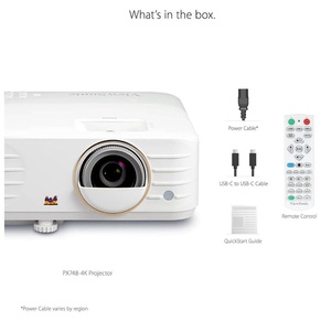 โปรเจคเตอร์ <span class=keywords><strong>ViewSonic</strong></span> PX748-4K 4K UHD ความสว่าง 4000 ลูเมนส์ <span class=keywords><strong>240</strong></span> เฮิรตซ์ 4.2ms รองรับ HDR ปรับคีย์สโตนอัตโนมัติ พอร์ต USB-C คู่ - Product Image 2