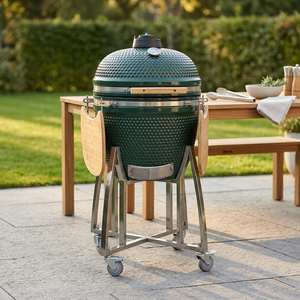 Barbecue Kamado Auplex en céramique, fumoir, 23,5 pouces, grill au <span class=keywords><strong>charbon</strong></span> de <span class=keywords><strong>bois</strong></span> pour extérieur et jardin - Product Image 1