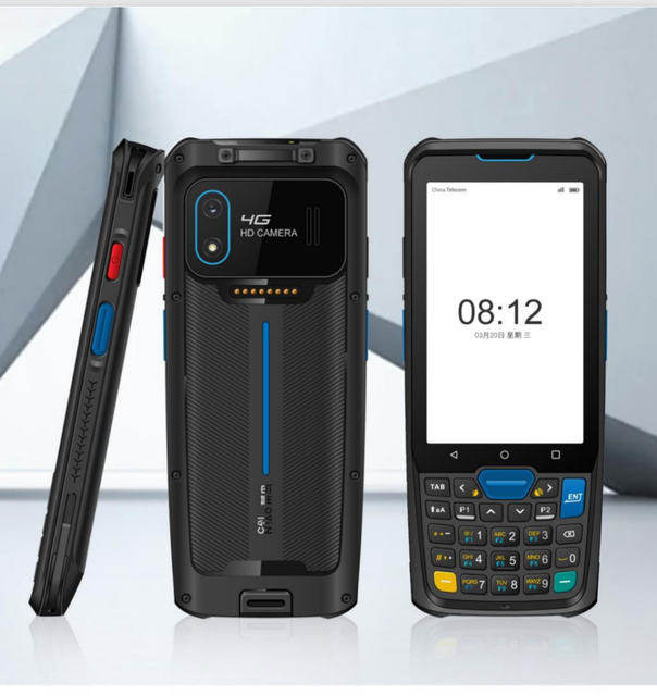 Warehouse Data Collector Android 13 Rugged Handheld 2D QR Code Reader Industrial Bar Code Scanner 4G 3G NFC GNSS