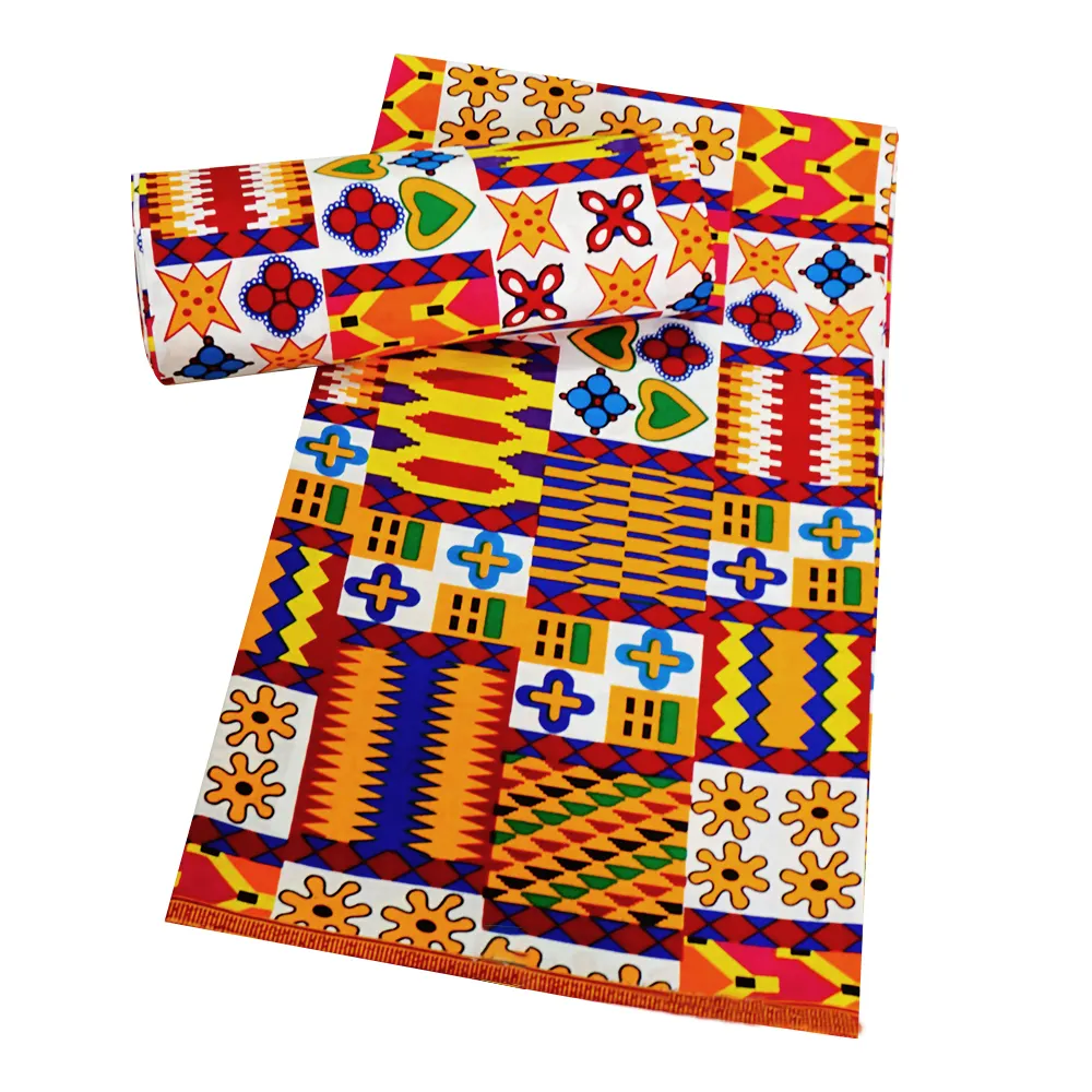 Afrikaanse Wax Prints Stof Ankara Afrikaanse Wax Stof 100% Katoen Wax Tissu V1129