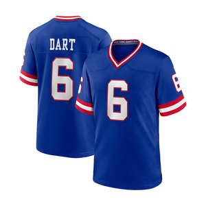 Maglia da Football Americano New York 2025, Ricamata, Manica Corta, Asciugatura Rapida, Uniforme da Gioco per Uomo, Numero <span class=keywords><strong>6</strong></span> Jaxson Dart - Product Image 3