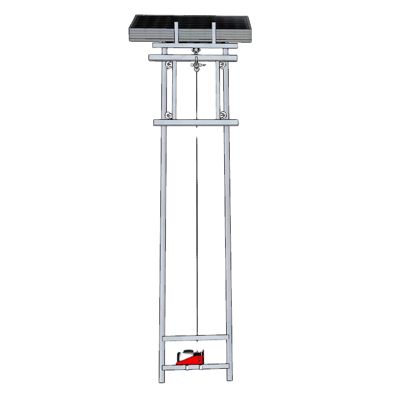 Оптовая продажа, безопасная и простая установка, верхний откидной Электрический подъемник, солнечная панель, подъем лестницы на крышу