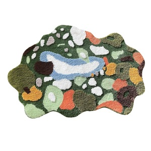 <span class=keywords><strong>Tapis</strong></span> de chambre floral tufté vert forêt <span class=keywords><strong>tapis</strong></span> de jeu confortable pour enfants Logo personnalisé <span class=keywords><strong>tapis</strong></span> antidérapant en microfibre - Product Image 1