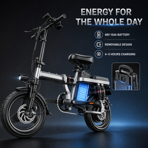 Vente Chaude Direct Usine Vélo Électrique <span class=keywords><strong>Pliant</strong></span> 14 Pouces 48V10AH 40KM 400W Affichage LCD Vélo Électrique de Ville - Product Image 3