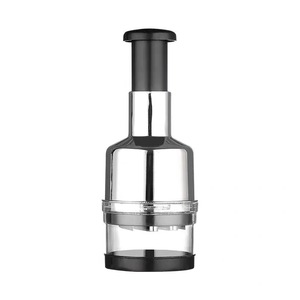 Hand Operated <b>Vegetable</b> <b>Cutter</b> Garlic Chopper Onion Slicer <b>Multi</b> <b>Functional</b> Kitchen Tool Stainless Steel Manual Mincer - Product Image 1