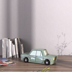 Hand bemalte dekorative Küchen geschirr Porzellan klassisches Coupé Pony Auto Modell Miniatur behälter Keramik Vorrats glas - Product Image 5