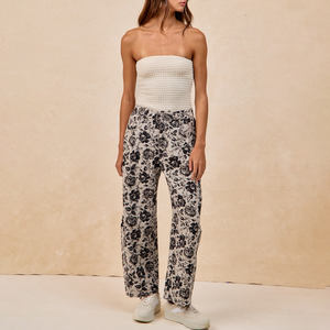 <span class=keywords><strong>Pantaloni</strong></span> larghi con stampa floreale da donna - Product Image 6