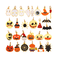 316 acier inoxydable carnaval Halloween cri fantôme squelette masque pendentif à breloque, 18K plaqué or bijoux collier fournitures K38