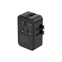 Nouveauté Adaptateur universel Worldplug ultra-fin 45WPD+QC Chargeur rapide Adaptateur de voyage universel UK/AUS/US/EU pour les voyages