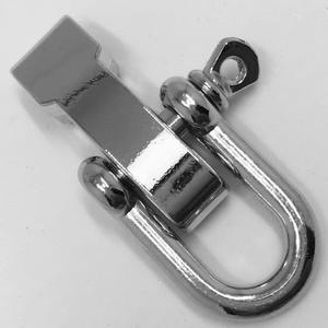 Electroplated Horseshoe Buckle <b>Carabiner</b> Outdoor Metal Paracord Bracelet Accessory Universal D-Shaped U-Shaped Hook 1Kg Load - Product Image 2