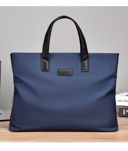 Sac pour ordinateur portable en nylon Oxford imperméable, mallette d'affaires, fermeture éclair durable, sac pour ordinateur portable pour hommes, bureau, voyage, trajets quotidiens et logo personnalisé - Product Image 5
