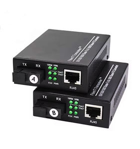 YXFiber Gigabit Single-Mode-SC-Glasfaser-Ethernet-Medien konverter 20KM 10/100/1000M CE-zertifiziert - Product Image 1