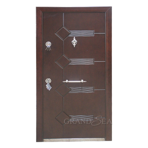 Cửa ra vào bọc thép bên ngoài bằng nhôm hiện đại với bảo vệ bảng khắc an ninh chống đạn - Product Image 3