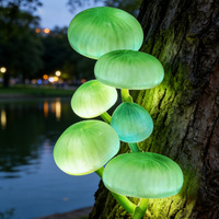 Luce LED IP65 a Forma di Fungo Simulato, Design a Cappello Luminoso, Decorativa per Giardini, Parchi, Aree Sceniche, Turismo Culturale