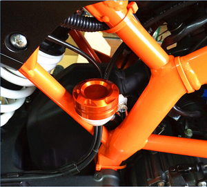 RACEPRO couvercle de réservoir de liquide de frein arrière de moto pour <span class=keywords><strong>KTM</strong></span> 125 200 390 Duke <span class=keywords><strong>RC125</strong></span> RC200 RC390 - Product Image 2
